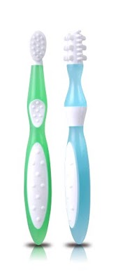 First Toothbrush Set - Blue and Green